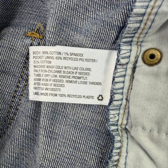 Universal Thread Denim Mini Skirt Blue Women’s 18/34 Raw Hem Stretch Jean Skirt - Picture 10 of 10